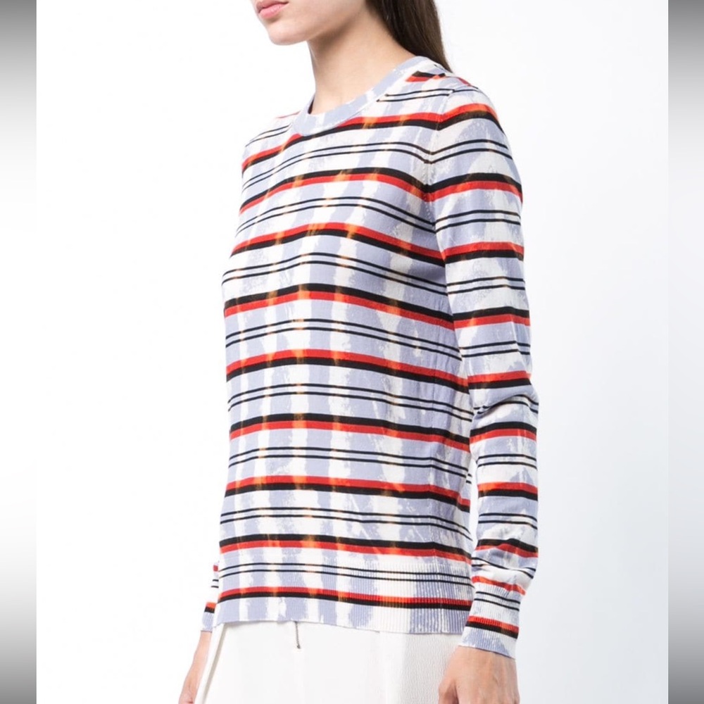 Proenza Schouler Striped Multicolor Long Sleeve Top, XS - Picture 5 of 9